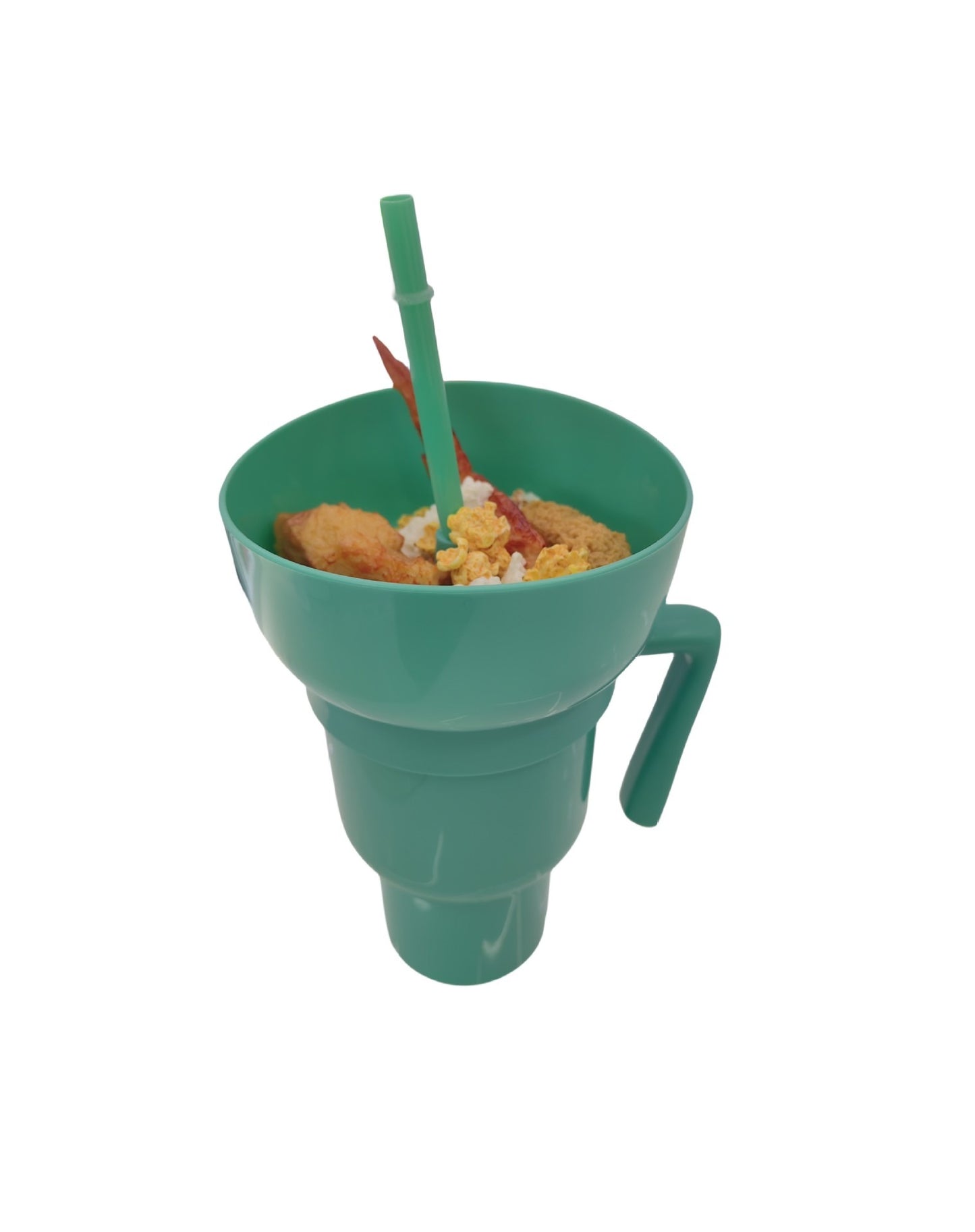 Rice popcorn bucket drink cola juice straw cup popcorn cola bucket