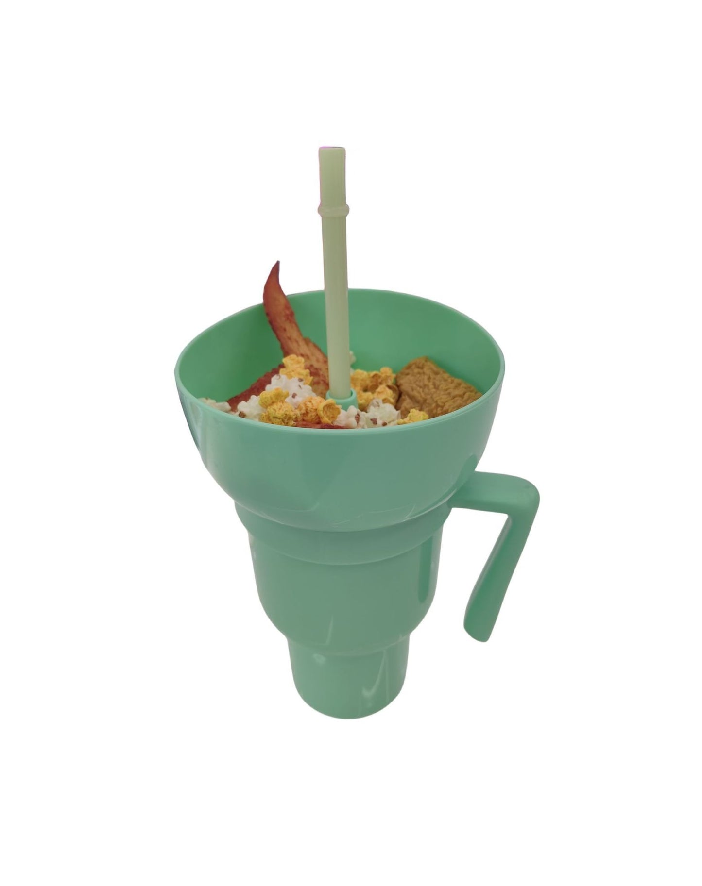 Rice popcorn bucket drink cola juice straw cup popcorn cola bucket