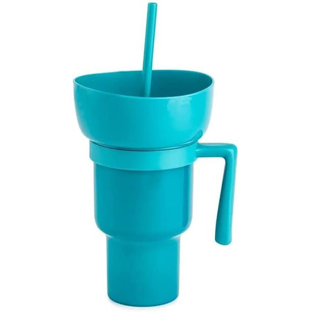 Rice popcorn bucket drink cola juice straw cup popcorn cola bucket