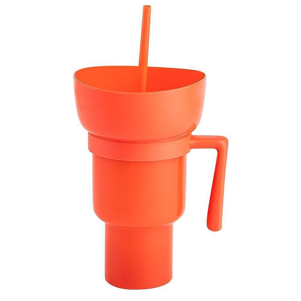 Rice popcorn bucket drink cola juice straw cup popcorn cola bucket
